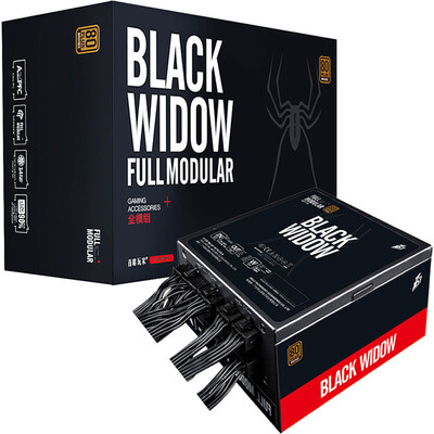 

1st player rated 600W black widow 600 full module power supply 80PLUS bronze full module dual CPU interface