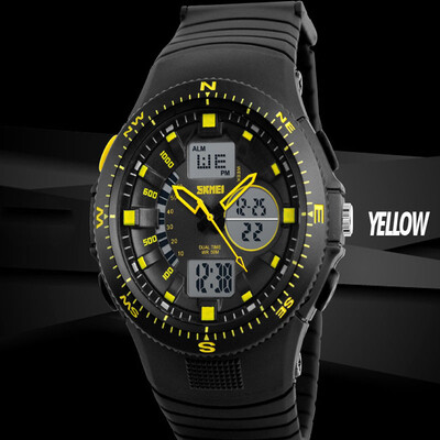 

Male watch waterproof personality double significant electronic watches as gift for men