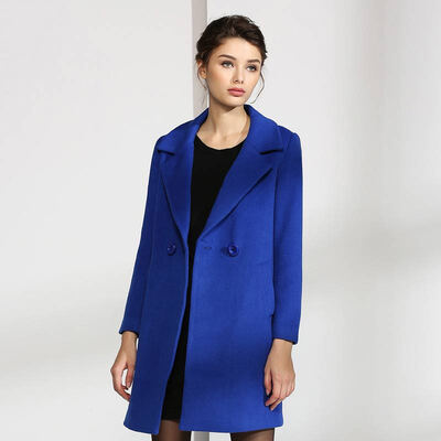 

Marc Rebecca Pure Wool Woolen Trousers Slim Long Sleeve Woolen Jacket 66002B Blue L