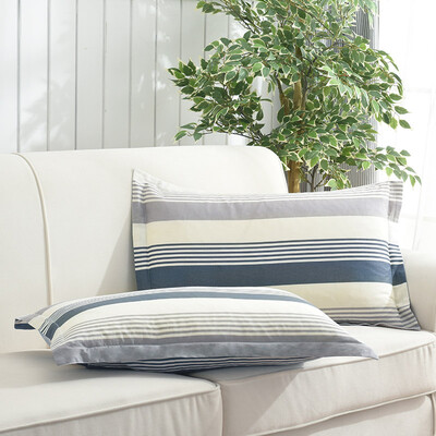 

Yingxin home textile cotton bedding high density pillowcase cotton pillowcase a pair of equipment 48 74 2 Jin Shang blue
