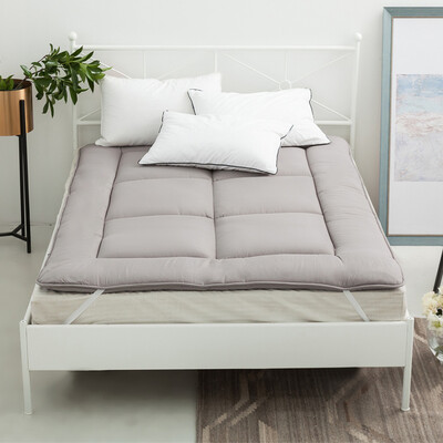 

Yingxin textile linen mattress double collapsible plain mattress pad is gray - standard 15 m bed