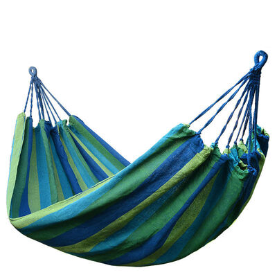 

Easy Tour 200cm150cm double canvas hammock self-driving equipment outdoor swing bedroom rest red yellow color strip