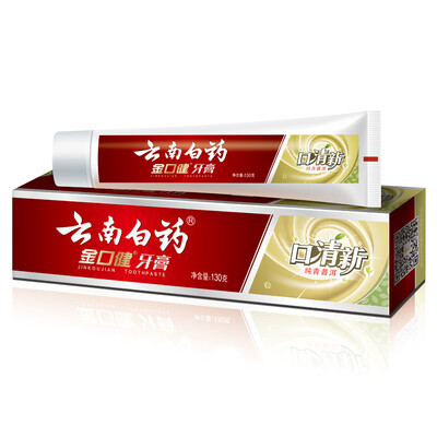 

Yunnan Baiyao Jinkoujian toothpaste 130g mouth fresh pure Pu&39er