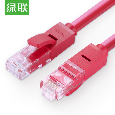 

Green Alliance UGREEN Six types of network cable Cat6 eight core twisted pair Gigabit network cable computer network jumper finished cable 8 meters red 11214