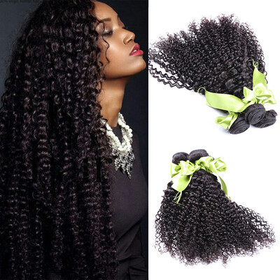 

Brazilian Kinky Curly Virgin Hair 3Pcs Brazilian Virgin Hair Curly Weave Human Hair Extensions Mink Brazilian Hair Weave Bundles