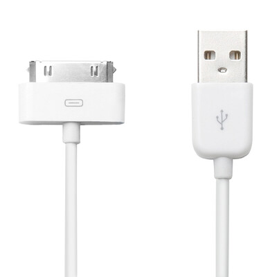 

Snowkids Apple, кабель для передачи данных 1,5 м iPhone4 телефон кабель для передачи данных / зарядный кабель белый для Apple iPhone4S / 4