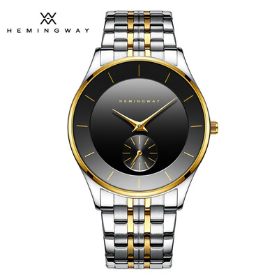 

HEMINGWAY Casual Business Stainless Steel Quartz Men's Watch with Sub-dial