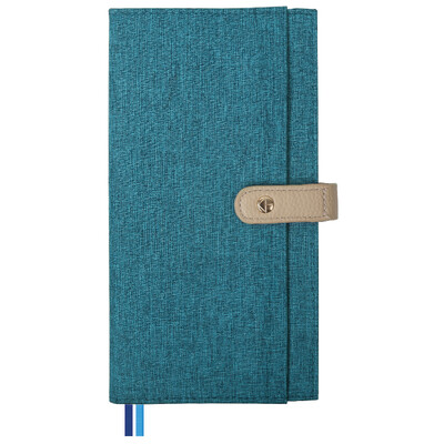 

Kinbor cotton&linen travel handbook notebook recipe core schedule handbook blue sky DTC0005