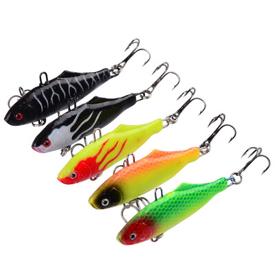 

2PC Мягкие рыболовные приманки 6cm-2.36 "/15g-0.53oz Мягкая свинцовая приманка 8 # Высокий угольный крюк 5 цветов Силиконовые воблеры Рыбалка Снасти