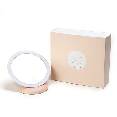 

Fun to play Valentines Day gift birthday gift girl to send girlfriend wife wedding gift LED makeup mirror lamp charging magnetic wall-mounted portable portable mirror with light romantic powder