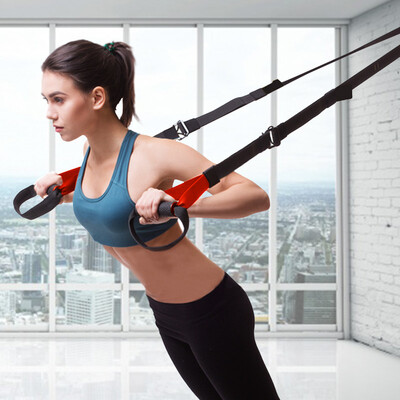 

Xiangwei TRX hanging training with men and women fitness rally with body strength training resistance rope home version