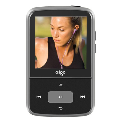 

Patriot (aigo) mp3-плеер MP3-107 мини-музыкальный плеер mp3 студия высокого качества звук работает спортивный пояс назад клип мода свет 8G память серый