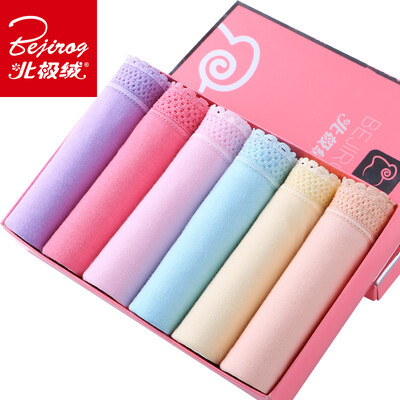 

BEJIROG Womens Lace-Edged Cotton Briefs 6pcs Assorted Colors