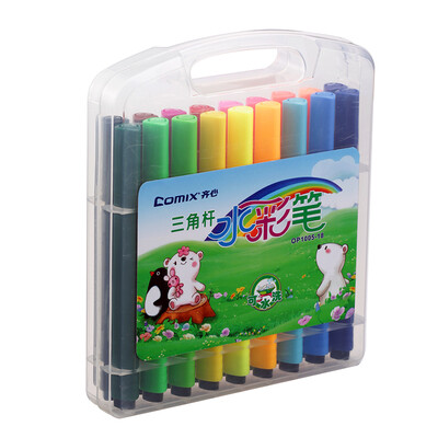 

Coxy 18 color triangle washable watercolor pen painting pen 15mm children stationery painting material OP1005-18