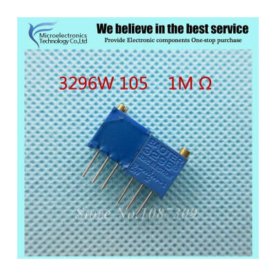 

10Pcslot 3296W-1-105LF 3296W 105 1M ohm Top regulation Multiturn Trimmer Potentiometer High Precision Variable Resistor