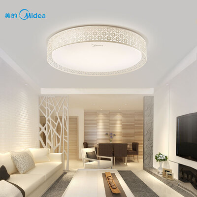 

Соединенные Штаты Америки (Midea) LED потолок гостиной спальня столовая лампы минималистский кристалл моды голубой палитрой три секции 24W