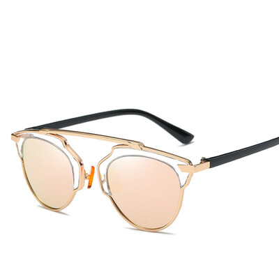 

Men and women trend retro sunglasses metal reflective glasses as gift for men and women