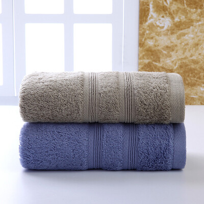 

Xin Tong taste life long-staple cotton cotton thickened towel two pieces of tea green sapphire blue 34 76cm 2
