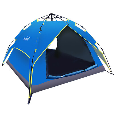 

Easy Tour automatic outdoor tent self-driving tour equipment multi-speed open three-person leisure 3-4 people multi-person camping tent blue