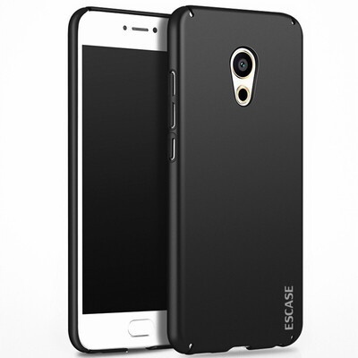 

ESCACH Meizu PRO6 phone case Meizu mobile phone sets of anti-throwing phone shell all-inclusive scrub paint hard shell 52 inches gentleman black