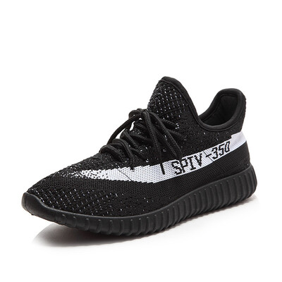 

2017 Fashion Womens and men Casual Sneakers Breathable Mesh Running Sports Shoes Yeezy Boost Kanye 350V2 Lovers Shoes