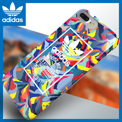 

adidas Apple Adidas Apple iPhone7P \ 8 Plus phone shell graffiti creative mountain fashion TPU shatter-resistant soft shell female protective sleeve