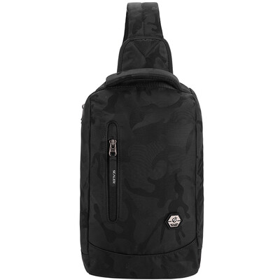 

Slick SCALER satchels men&women canvas sports leisure shoulder shoulder multi-function Messenger bag tide package chest bag small backpack Z8346185 gray