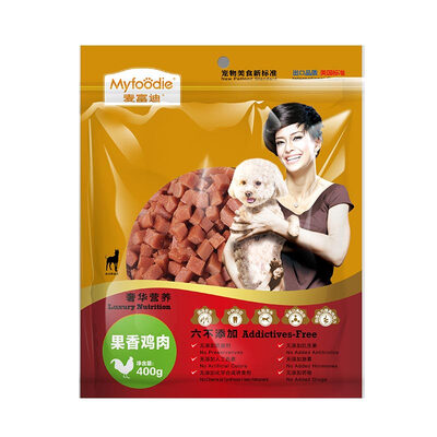 

Melford Myfoodie Pet Snacks Luxury Nutrition Fruit Chicken 400g