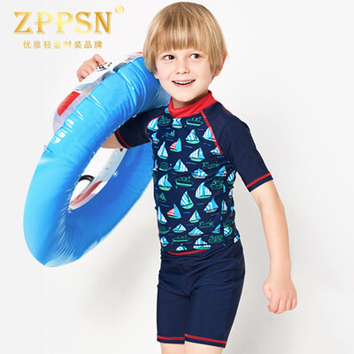

Light Brand ZPPSN Children Student Sunbathing Swimwear Boys Bunny Sleeve Surfers