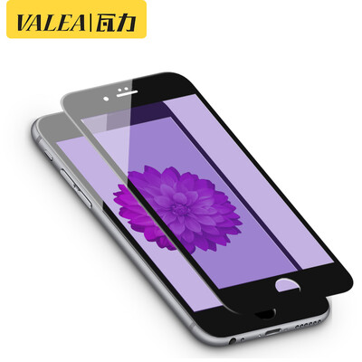 

[Два] Настенная (Валя) Apple 6 / 6с плюс стальная пленка iPhone6s / 6plus стальной крышки пленка 3D полноэкранный анти-мягкие края стали синими черный фильм