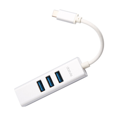 

dostyle CR101 Тип-C Преобразователь Тип-C в USB3.0 + RJ45 кабель сетевой порт