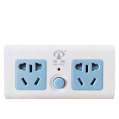 

Green Austrian LVAO GY-662 protection door to a two-bit wireless converter conversion plug socket plug plug board