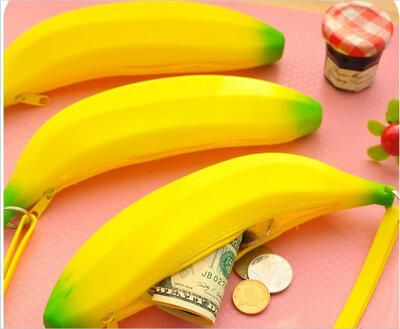 

Cute Silicone Banana Small Bags Hand Coins Small Coins