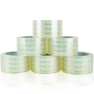 

Широкий (Guangbo) 6 высокий пакет 48мм * 100y прозрачные ленты Уплотнительные ленты Офисное оборудование FX-61