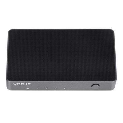 

VORKE HD41 4x1 HDMI Switcher HDMI2.0 HDCP2.2 10bit HDR 4k*2k@60Hz(4:4:4) 18Gbps