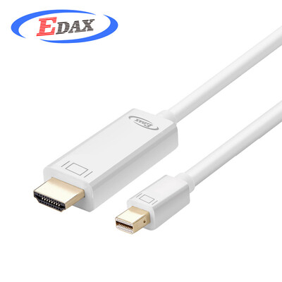 

EDAX Mini DP to HDMI conversion line Mini Displayport 4K HD cable Apple MacBook lightning interface to the TV cable white E005