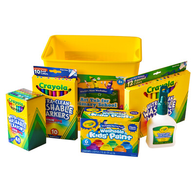 

Окрашенные детской музыкальной Crayola 152 цветные мелки Storage Box 52-0030