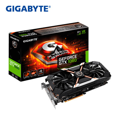 

GIGABYTE GIGABYTE GTX1060 XTREME ИГРОВОЙ 1620-1847MHz / 8164MHz 6G / 192bit GDDR5 графика