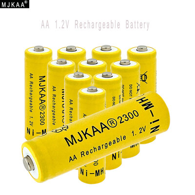 

MJKAA® 10pcs 12V Ni-MH AA 2300mAh Rechargeable Battery 2A Neutral Battery Rechargeable battery AA batteries For toys camera