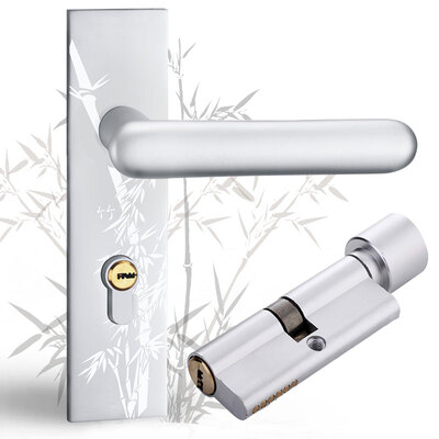 

Yuhuaze upgrade paragraph Merlin bamboo chrysanthemum interior door lock bedroom door lock mute double-tongue security lock orchid