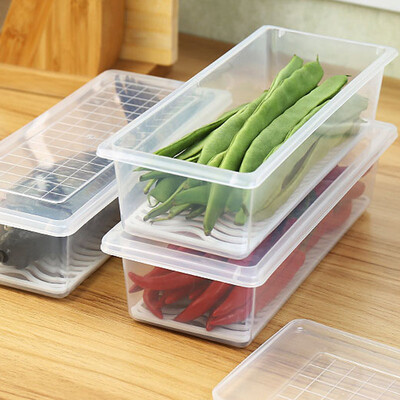 

Bao Yi Ni fresh box 2 sets of kitchen plastic sealed box storage box refrigerator storage box DQ9021-3 &lt2 only installed&gt
