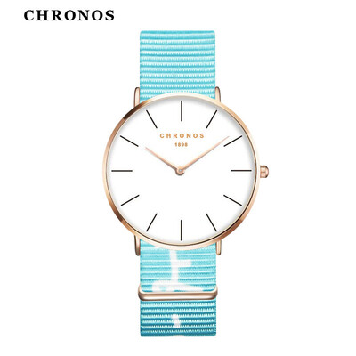 

CHRONOS Luxury Watches Men Women Casual Sports Clock Classical Nylon Ladies Quartz Wrist Watch
