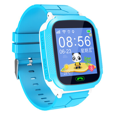 

PALMHANG) children's phone watch student positioning smart watch mobile phone boys and girls waterproof children's watch M11a blue