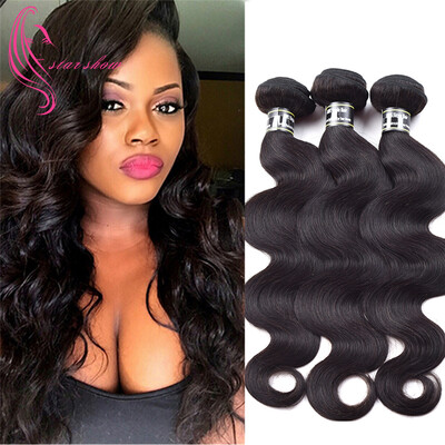

Body Wave Brazilian Virgin Hair 7A 3 Bundles Body Wave Hair Weaving 1B Color Soft and Bouncy Can Be Dyed and Bleached Hair Bundles