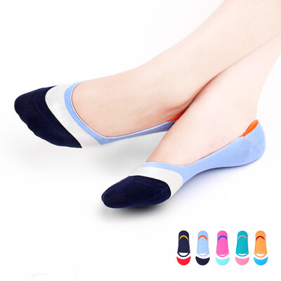 

Jingdong supermarket] heart of good socks female socks and socks candy color stealth female socks summer thin section with anti-cashew socks stock socks solid color random 5 double