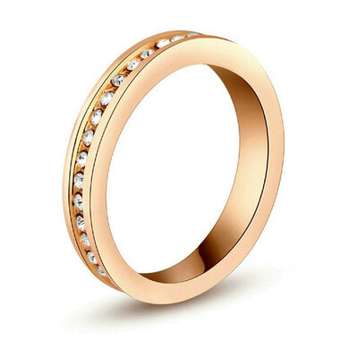 

Yoursfs@ Fashion 18k rose gold plated zircon wedding engagement rings for women dropshipping