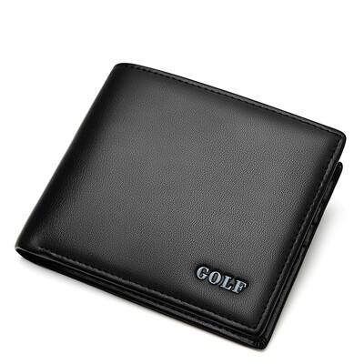 

Golf GOLF мужской кошелек с износостойким микроволокна головы слой корова пикап мешок нулевой бумажник короткий бумажник черный Q6T86131J