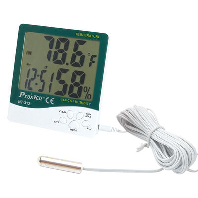 

Pro&39skit NT-312 digital hygrometer with temperature probe