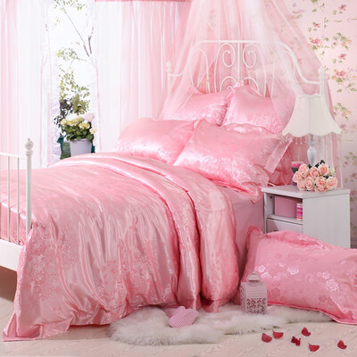 

Dohia Bedding Kit hi Rose Bedding Jacquard Wedding Four-piece Sheets One Kristin Double 15m Bed 200 230cm