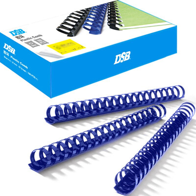 

DSB ultra-tough binding apron blue 21 holes 12mm binding 95 pages 100 box binding glue ring hose